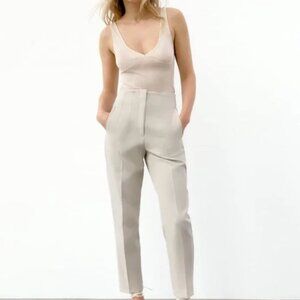 Zara High Waisted Dress Pants Sz L